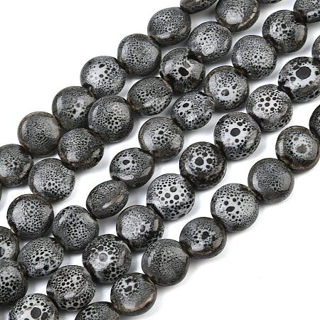 Vintage Style Glazed Porcelain Beads PORC-B002-12-05-1