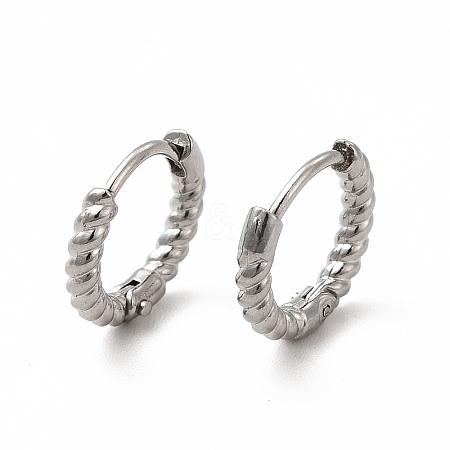 Non-Tarnish 316 Stainless Steel Hoop Earrings for Women EJEW-C004-16A-P-1