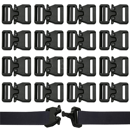 CRASPIRE 20Pcs Plastic Side Release Buckles FIND-CP0001-30-1