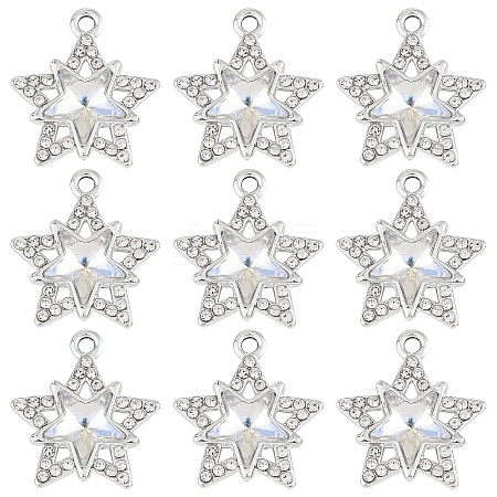 10Pcs Glass Pendants GLAA-YW0004-64A-04-1