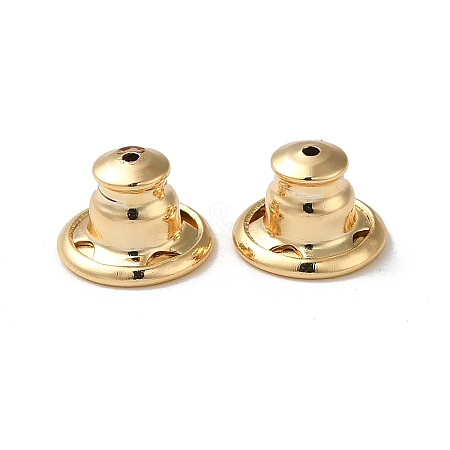 Rack Plating Brass Ear Nuts X-KK-G480-06LG-1