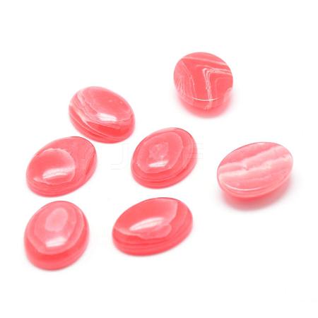 Dyed Synthetic Rhodochrosite Cabochons G-T020-13x18mm-05-1