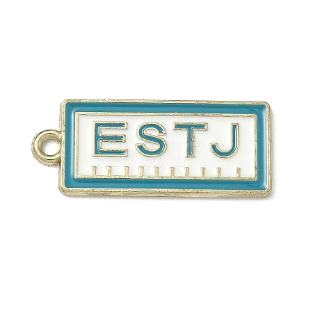 MBTI Theme Alloy Enamel Pendants LS-ENAM-I083-01G-02-1