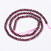 Natural Garnet Beads Strands LS-G-D167-B-3mm-3