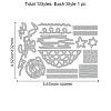 Carbon Steel Cutting Dies Stencils DIY-WH0309-836-6