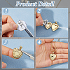 7Pcs 7 Styles Brass Locket Pendants KK-HS0015-91-4