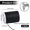 2 Rolls Round Waxed Polyester Cord YC-PA0001-01C-2