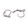 Tarnish Resistant 304 Stainless Steel Leverback Earring Findings STAS-E007-6-2