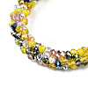 Glass Beaded Crochet Stretch Bracelet BJEW-T016-09H-2