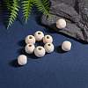 Natural Unfinished Wood Beads WOOD-R196-12mm-LF-5