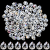 120Pcs Transparent Glass Beads GLAA-SP0001-42-1