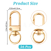 36Pcs Alloy Swivel Clasps PURS-CN0001-12P-2