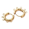 304 Stainless Steel Hoop Earring Findings STAS-D183-02E-G-3