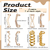 4 Styles Alloy Shoe Lace Decoration FIND-LP0003-66-2