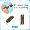 100Pcs Brass Screw Clasps KK-GO0002-06AB-2