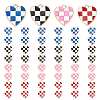 48Pcs 4 Colors Alloy Enamel Pendants ENAM-ME0001-15-1
