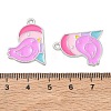 Alloy Enamel Pendants AL-CBA292F-01K-P-3
