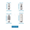 Fashewelry 16Sets 4 Style 304 Stainless Steel Screw Clasps STAS-FW0001-08P-7