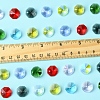 48Pcs 8 Colors Electroplate Glass Links Connectors EGLA-FS0001-48-5