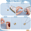 1Pc 925 Sterling Silver Glue-on Flat Pad Bails STER-GA0001-30-3