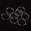 Silver Color Plated Brass Earring Hoops X-EC067-2S-4