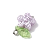 Imitation Pearl Acrylic Pendants PALLOY-JF04335-02-5
