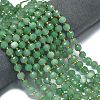 Natural Green Aventurine Beads Strands G-K389-E33-01-2