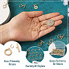 Kissitty 32Pcs 16 Styles Rack Plating Brass Toggle Clasps KK-KS0001-25-4