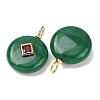 Dyed Natural Malaysia Jade Pendants G-H328-08G-C19-2