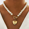 Imitation Pearl Beaded Pendant Necklaces WGB7F3C-12-1