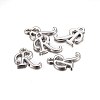 Platinum Plated Alloy Letter Pendants LS-X-PALLOY-J718-01P-R-2