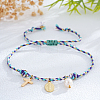 Bohemian Brass & Natural Freshwater Pearl Charm Bracelets ZD8910-3-1