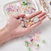 Transparent Spray Painted Crackle Glass Beads Strands GLAA-TA0003-09-21