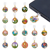 16Pcs 16 Styles PVC Mobile Dustproof Plugs HJEW-FH00212-1