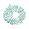 Transparent Baking Paint Glass Beads Strands DGLA-A034-T6mm-D01-2