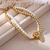 Brass Multi-strand Bracelets BJEW-M056-01G-7