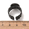 Woven Bezel 304 Stainless Steel Cuff Ring Components SA-CBAD8FA-01EB-03-3