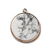 Natural Howlite Pendants G-A213-01G-05-1