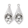 Brass Rhinestone Pendants KK-E793-24P-1