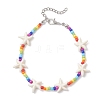 Synthetic Turquoise & Glass Beaded Bracelets for Women BJEW-JB13059-2