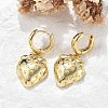 Brass Hoop Earrings Lead Free & Cadmium Free EJEW-R016-08G-01-1