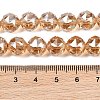 Transparent Electroplate Glass Beads Strands EGLA-N002-34C-B10-3