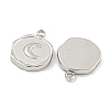 Non-Tarnish 304 Stainless Steel Charms STAS-A099-05P-2