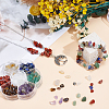 7 Styles Natural Amethyst & Gold Rutilated Quartz & Tiger Eye & Red Jasper & Lapis Lazuli & Green Aventurine & Quartz Crystal Chip Beads Sets G-PA0001-96-4