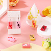 4Pcs Painted Glass Beads Enamel Beads LAMP-TA0001-97-5