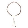 Adjustable Natural Multi-Moonstone Chip Beaded Necklaces NJEW-JN05933-2