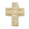 Rack Plating Brass Micro Pave Cubic Zirconia Pendants KK-L224-063G-2