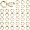 Brass Twister Clasps KK-BBC0023-90G-1