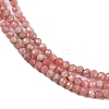 Natural Rhodonite Beads Strands G-P553-G04-01-4