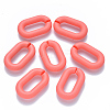 Opaque Spray Painted Acrylic Linking Rings X-OACR-S036-006A-I01-3